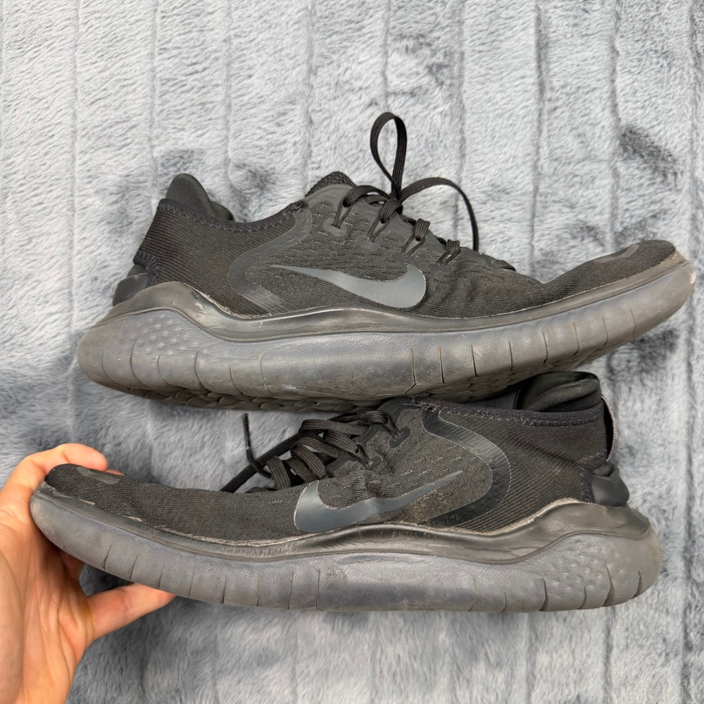 Nike Free RN 2018 Triple Black Running Shoes 942836-002 Mens - Picture 2 of 7